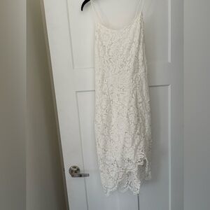 Elegant White Lace Dress
